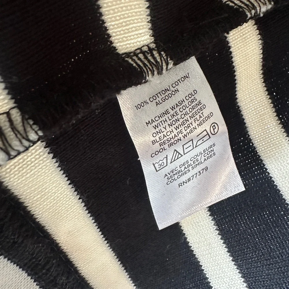 Ann Taylor Striped Cardigan in Blue & White - Picture 5 of 6